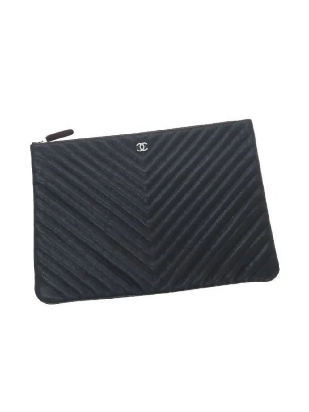 Chanel Caviar Chez Blanc Clutch